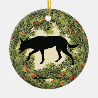 Décoration En Céramique Wreath Kelpie australienne