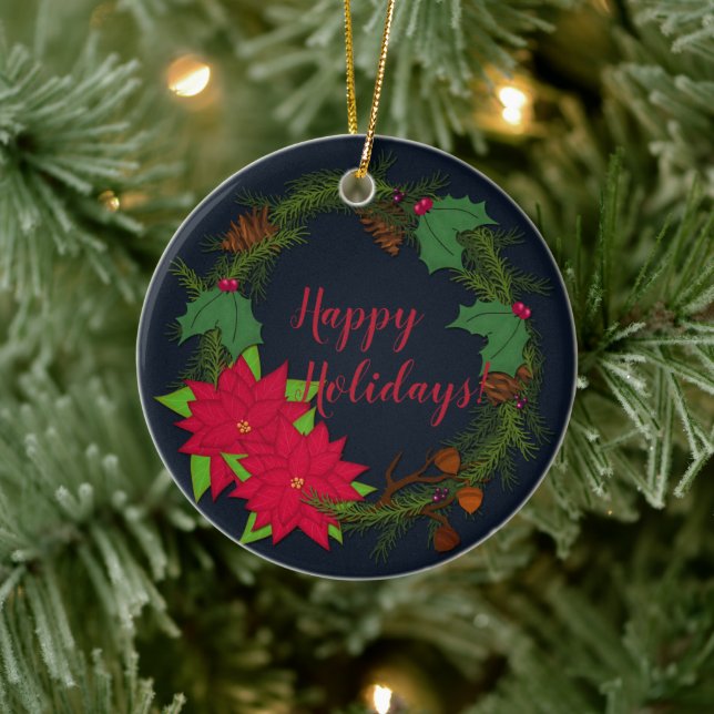 Décoration En Céramique Wreath Pine | Noël Personnaliser (Arbre)