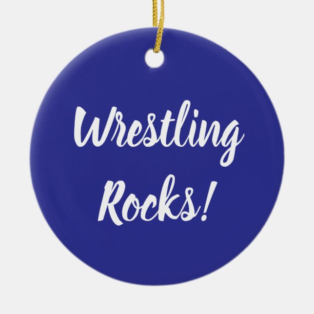 Décoration En Céramique Wrestling Rocks Ornament (Devant)