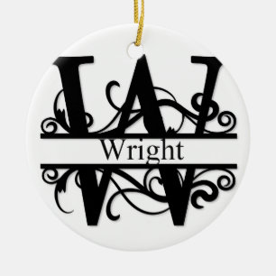 Décoration En Céramique Wright Monogram