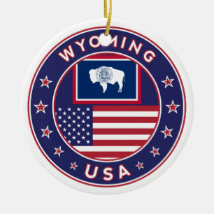 Décoration En Céramique 'Wyoming sticker, phone case, tote bag, clock