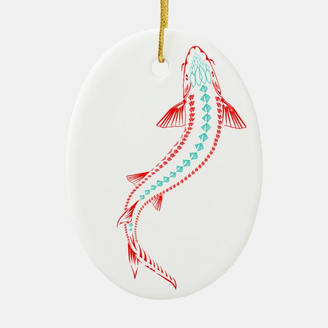 DÉCORATION EN CÉRAMIQUE >XMAS ORNAMENT -STURGEON POISSON -BAIGNOIRE STURGE (Devant)