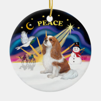 Décoration En Céramique Xmas Sunrise - Cavalier de Blenheim (F)