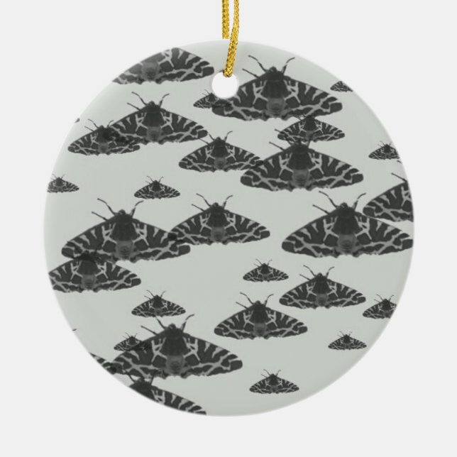 Décoration En Céramique Yaei moth butterflies à White background (Devant)