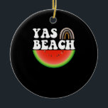 Décoration En Céramique Yas Beach Watermelon Summer Vacances Beach Cadeau<br><div class="desc">1</div>