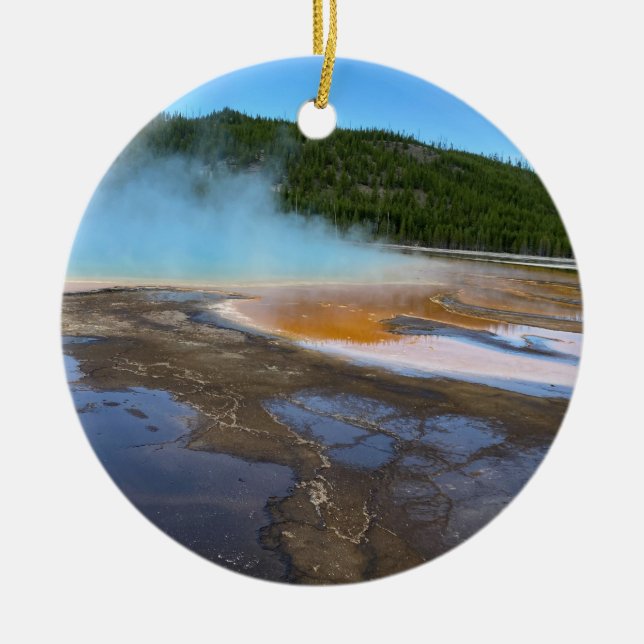 Décoration En Céramique Yellowstone Grand Prismatic Spring (Devant)