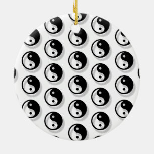 Décoration En Céramique Yin Et Yang Motif