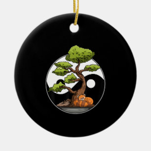 Décoration En Céramique Yin Yang Bonsai Tao Taoism Spirituel Zen Méditerr