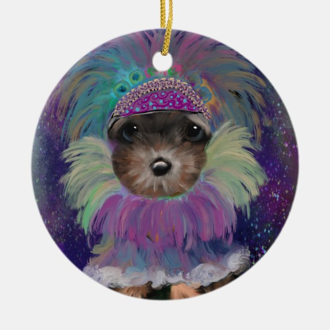 Décoration En Céramique Yorkie  Poo (Devant)