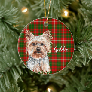 Décoration En Céramique Yorkshire Terrier Dog Personalized