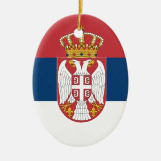 Décoration En Céramique Zastava Srbije, drapeau serbe