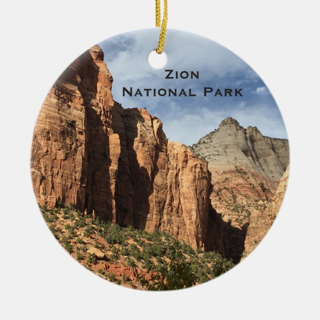 Décoration En Céramique Zion National Park Utah Landcape Ornament (Devant)