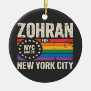 Décoration En Céramique Zohran Mamdani Pour Maire LGBTQ Démocrate de NYC