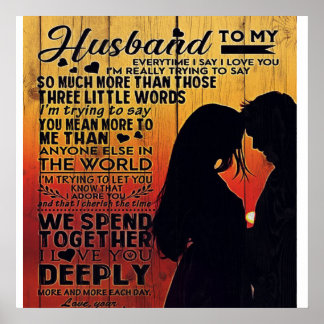 Décoration familiale | Lettre À Mon Mari Design|