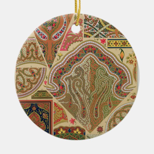 Décoration indienne, plat XIX 'd'Orna polychrome (Devant)