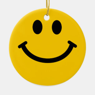 Décoration jaune d'ornement de visage