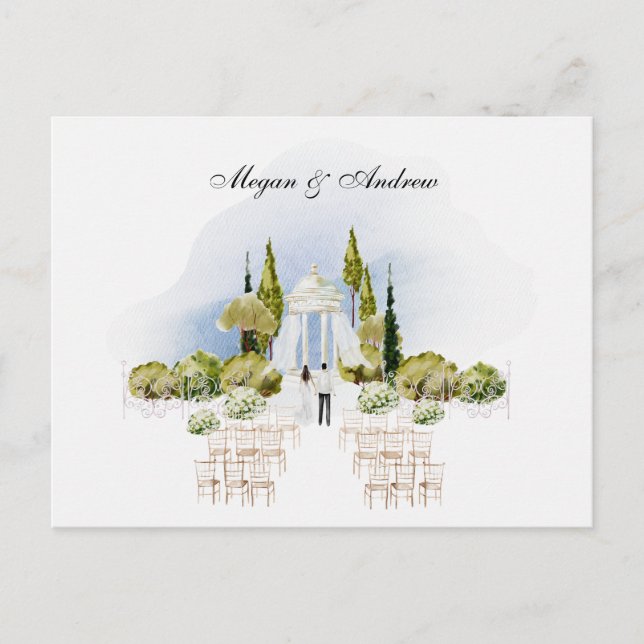 Décoration mariage de jardin Invitation (Devant)