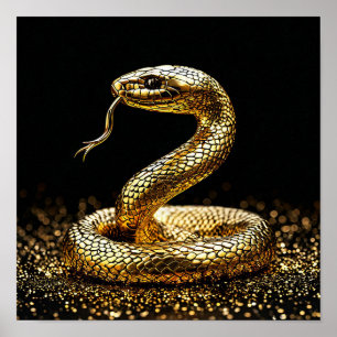Décoration Moderne Esthétique Serpent Mystique Or