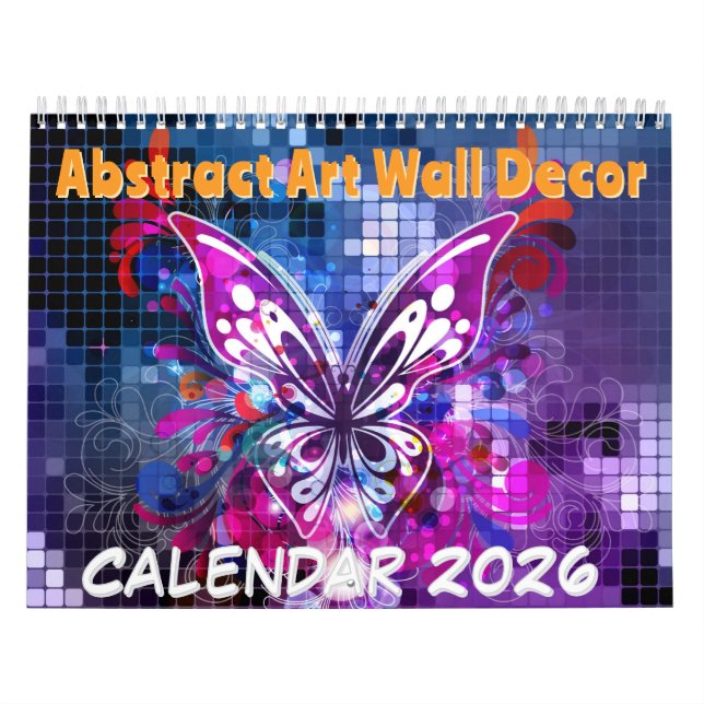 Décoration murale d'art abstrait - Calendrier 2026 (Protection)