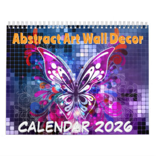 Décoration murale d'art abstrait - Calendrier 2026