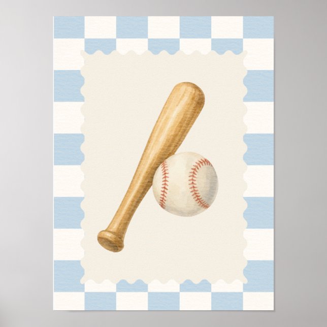 Décoration murale de baseball chambre de garçon (Devant)