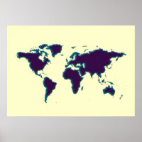 décoration murale de carte du monde