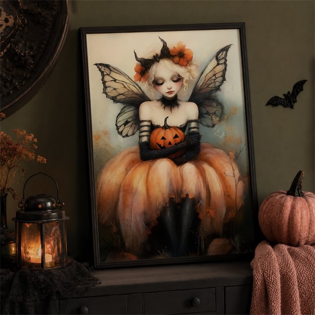 Décoration murale de citrouille de fée Halloween W (Créateur téléchargé)