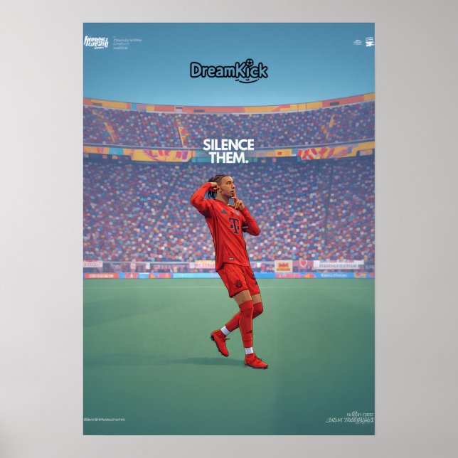 Décoration murale de football – « Faites-les taire (Devant)