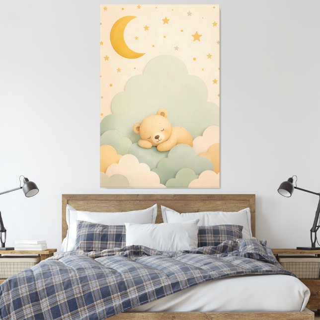 Décoration murale de nursery neutre | Impression d (Insitu(Chambre))