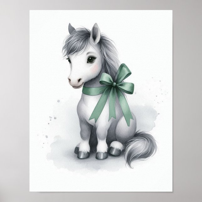 Décoration murale de nursery pour chevaux (Devant)