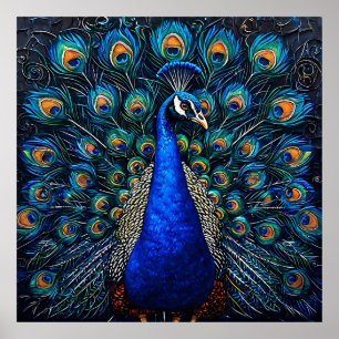 Décoration murale de paon pour une décoration inté