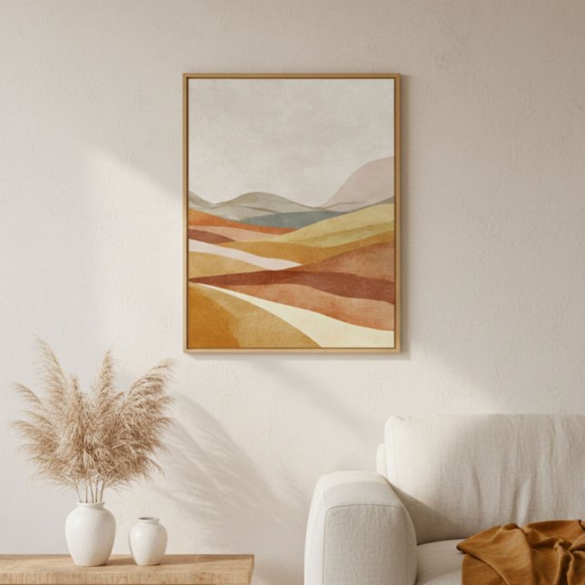 Décoration murale de paysage abstrait en terre cui (Créateur téléchargé)