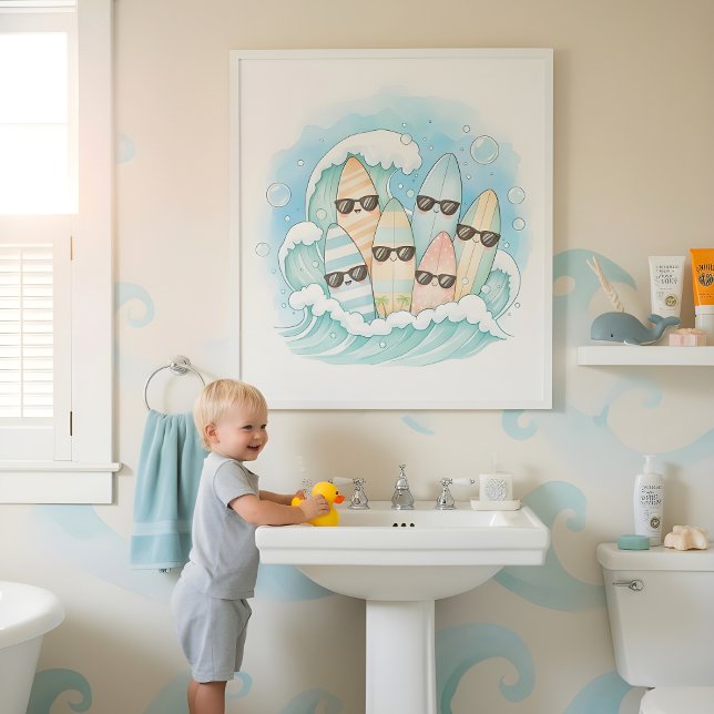 Décoration murale de salle de bain pour enfants Su (Créateur téléchargé)