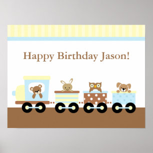 Décoration murale enfantine Train Jouet