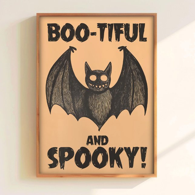 Décoration murale Halloween BOO imprimable Affiche (Créateur téléchargé)