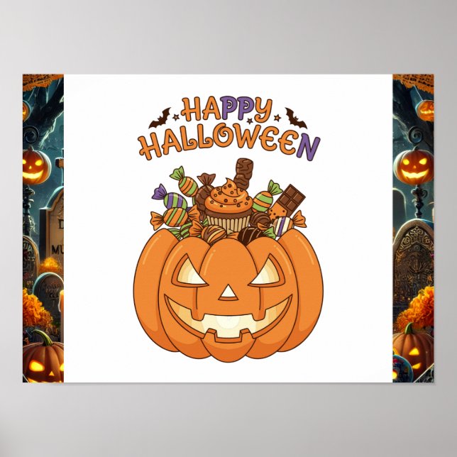 Décoration murale Joyeux Halloween  (Devant)