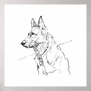 Décoration murale pour amateur de chiens, Berger a