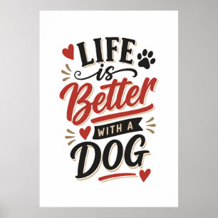 Décoration murale pour amateur de chiens - La vie 