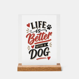 Décoration murale pour amateur de chiens - La vie