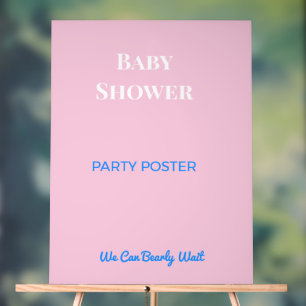 Décorations de Baby Shower Panneaux de fête Élég