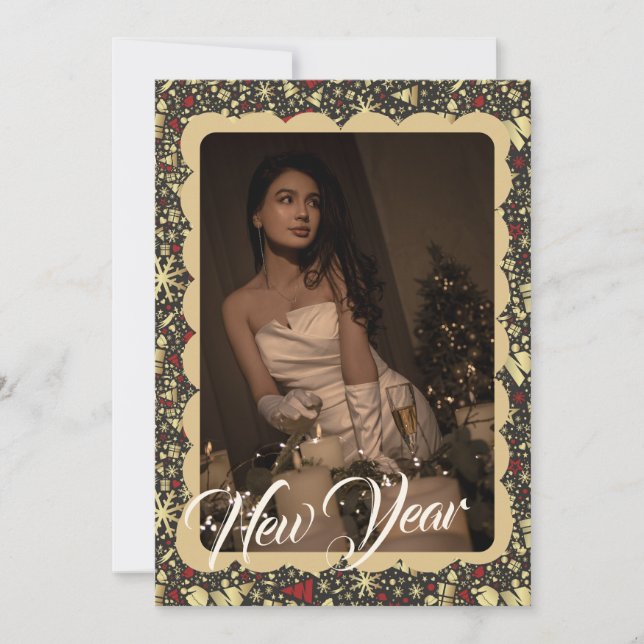 Décorations de Noël cadre photo Carte de vacances (Devant)