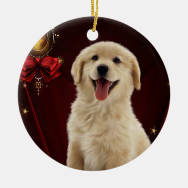 Décorations de Noël en forme de Golden Retriever p (Devant)