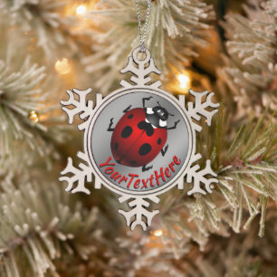 Décorations de Noël Ladybug Art Ornament Ladybug