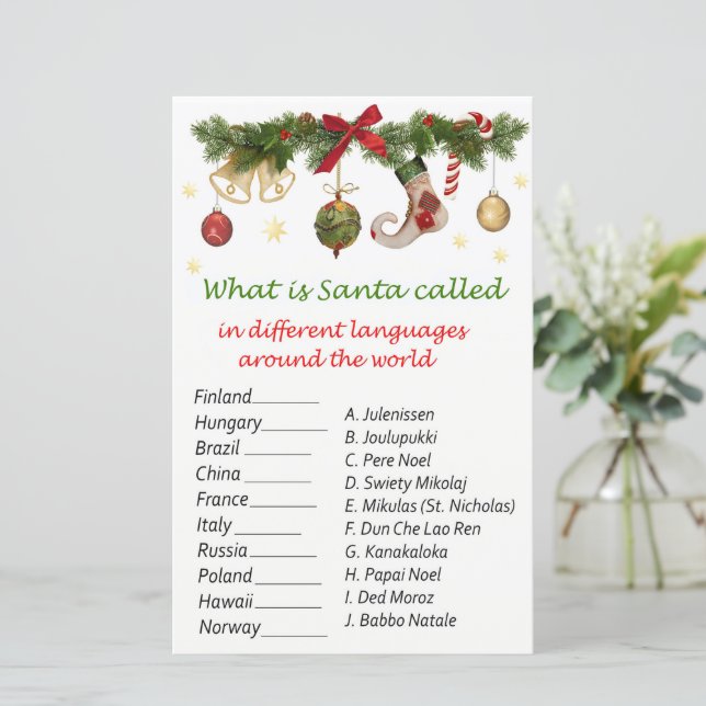 Décorations de Noël Noël dans le monde entier (Debout devant)