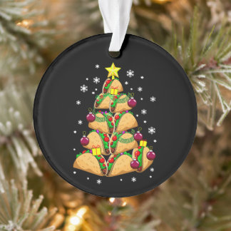 Décorations de sapin de Noël Taco Neige Fêtes Noël