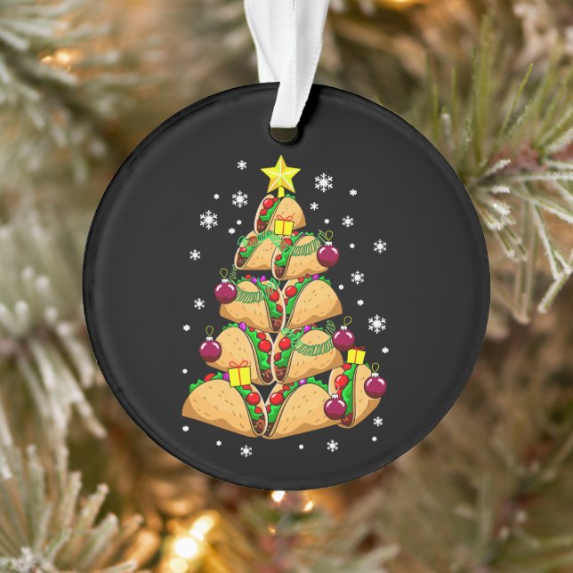 Décorations de sapin de Noël Taco Neige Fêtes Noël (Arbre)