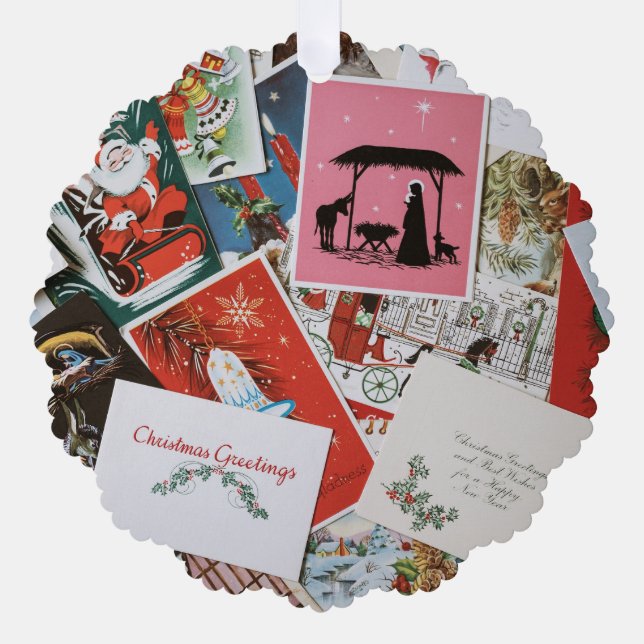 Décorative Carte de collage de la carte de Noël (Recto)