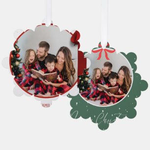 Décorative Carte de décoration de Noël en papier de la famill