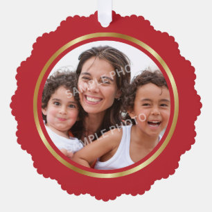 Décorative Carte de décoration de Noël personnalisable en pap