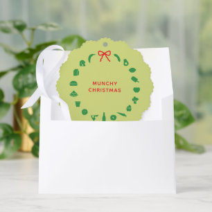 Décorative Carte de Noël d'entreprise pour les marques alimen